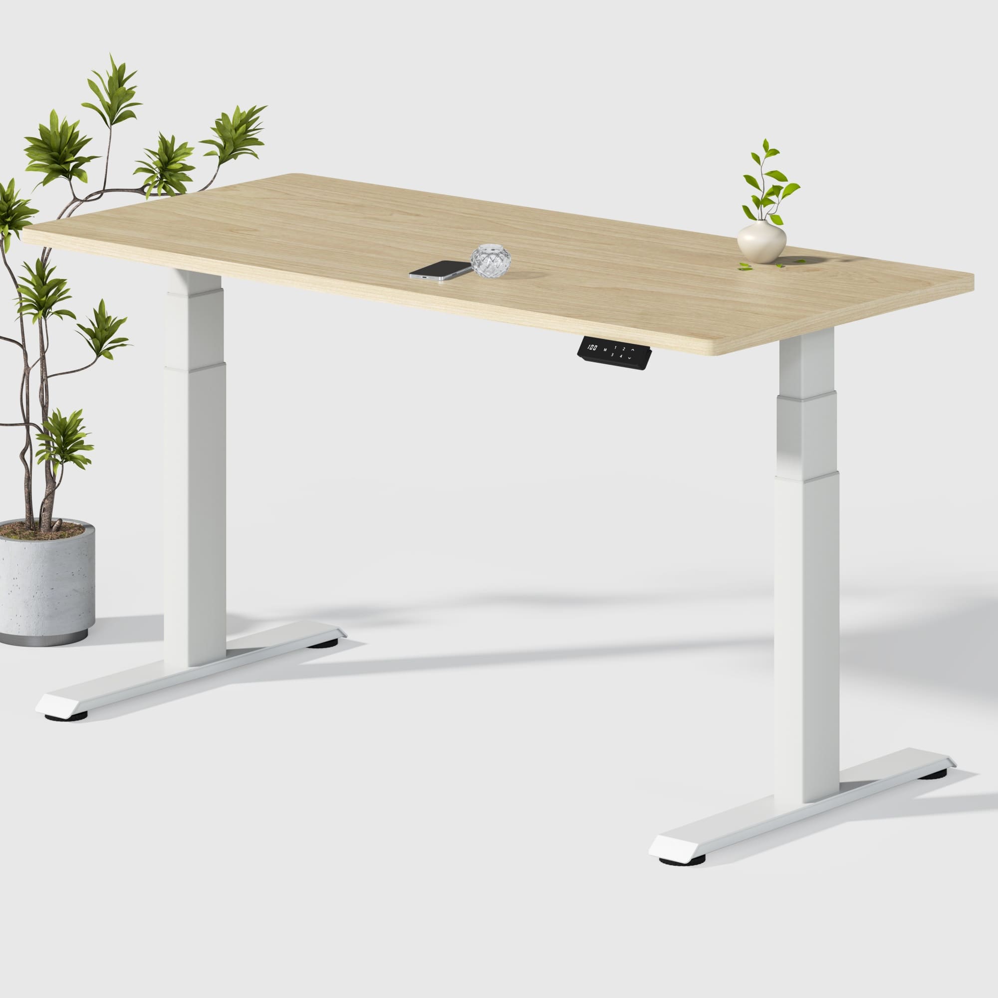 Dual Ultra X Tischgestell mit Premium Elektrisch Höhenverstellbarer Schreibtisch