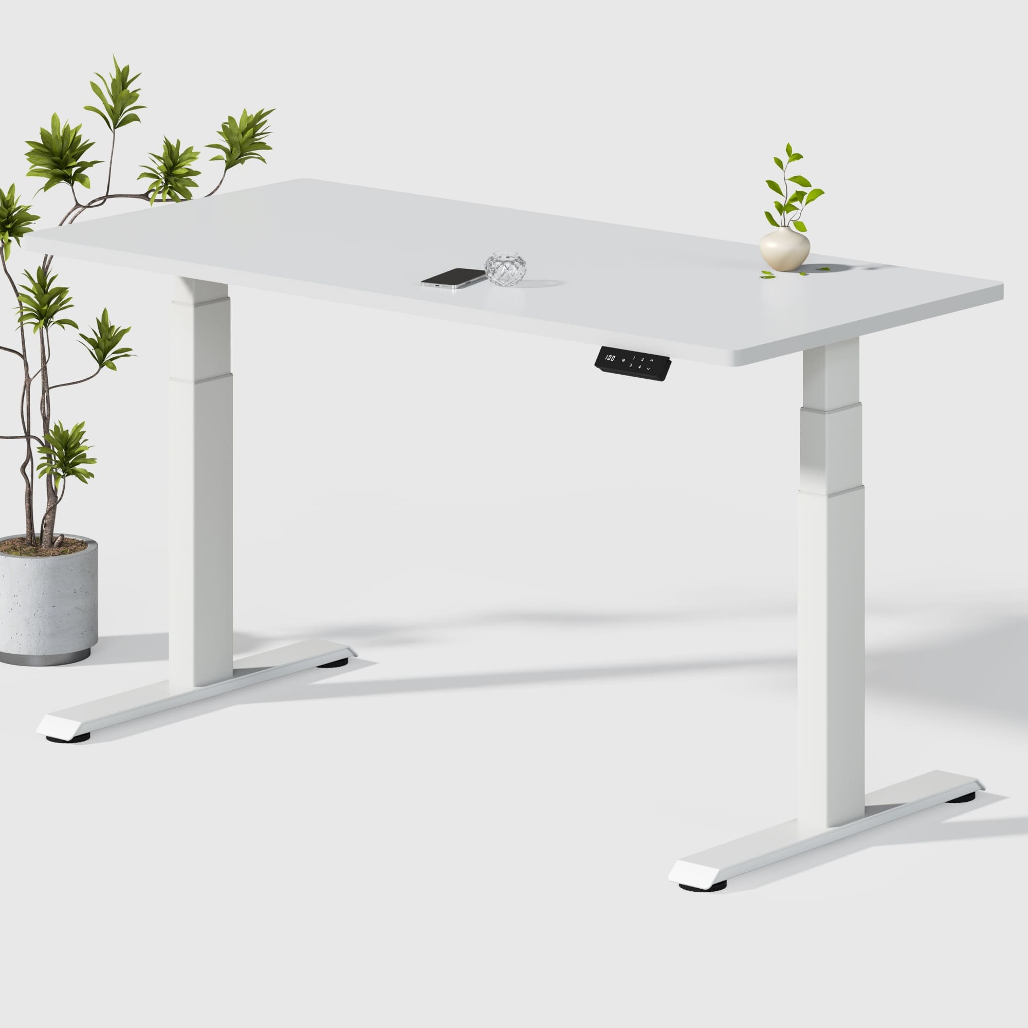 Dual Ultra X Tischgestell mit Premium Elektrisch Höhenverstellbarer Schreibtisch