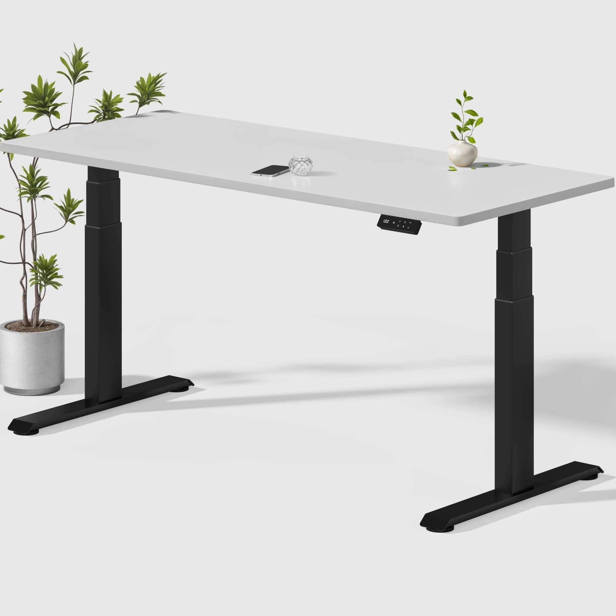 Dual Ultra X Tischgestell mit Premium Elektrisch Höhenverstellbarer Schreibtisch