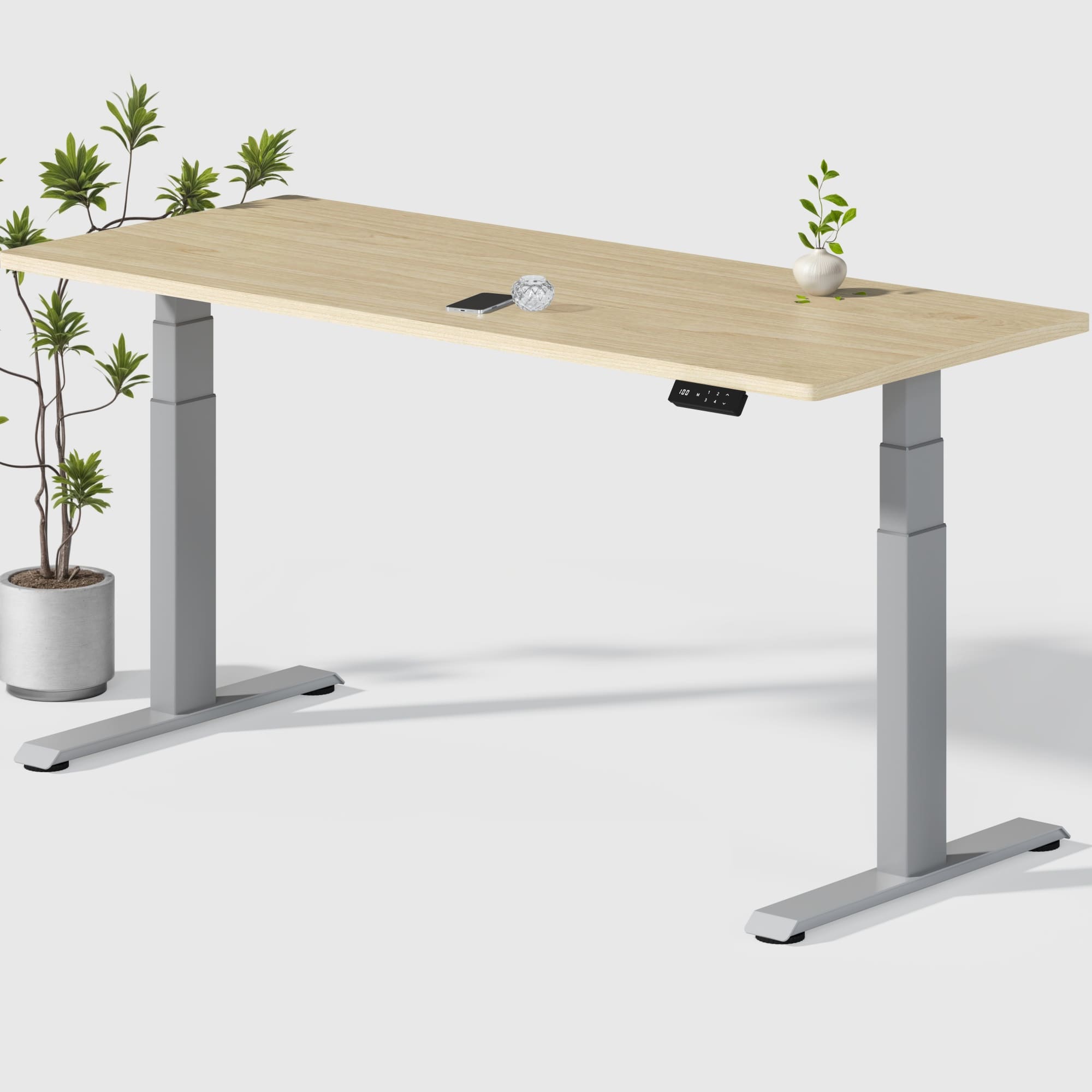 Dual Ultra X Tischgestell mit Premium Elektrisch Höhenverstellbarer Schreibtisch