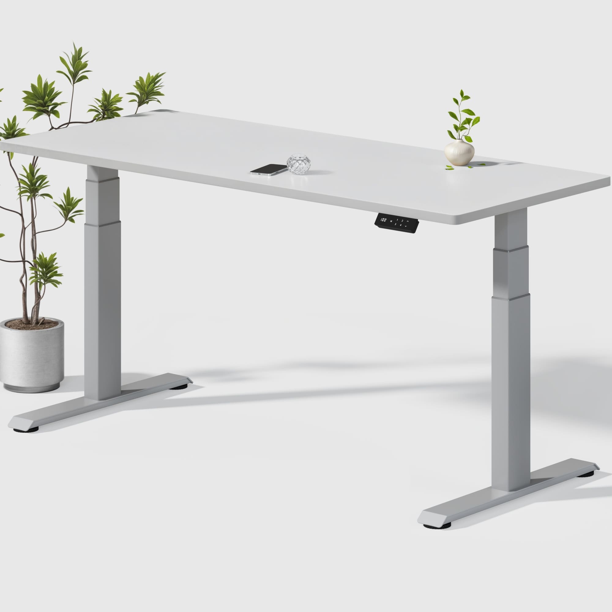 Dual Ultra X Tischgestell mit Premium Elektrisch Höhenverstellbarer Schreibtisch