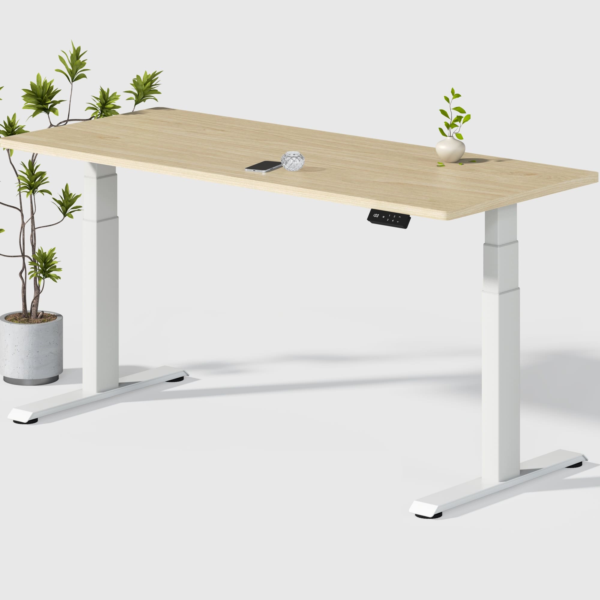 Dual Ultra X Tischgestell mit Premium Elektrisch Höhenverstellbarer Schreibtisch