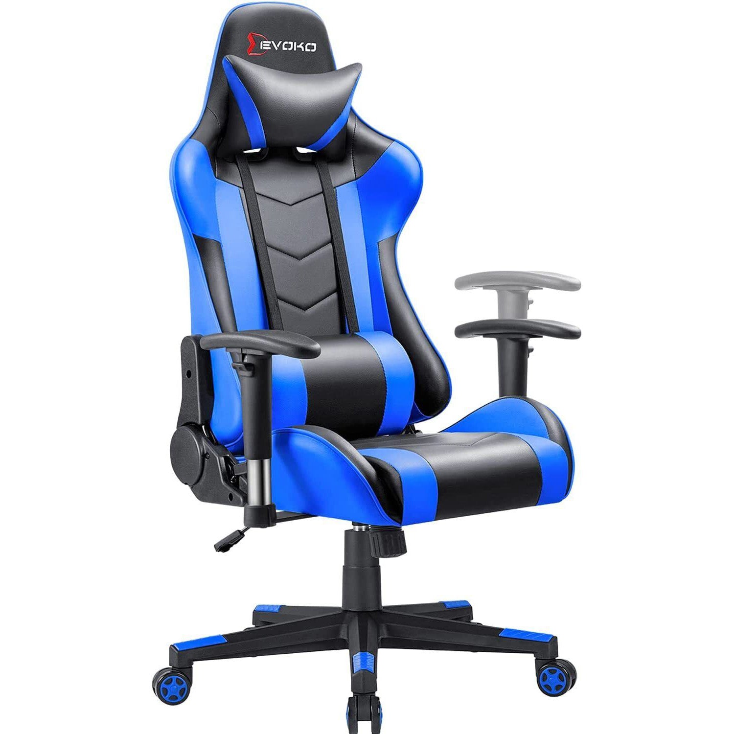 Furniwell Gaming Chair Racing Chair Desk Chair with Geadrest and Lumbar Support