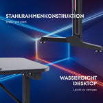 Gaming Tisch mit Getränkehalter 160 cm