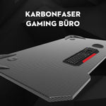 Gaming Tisch mit Getränkehalter 110 cm